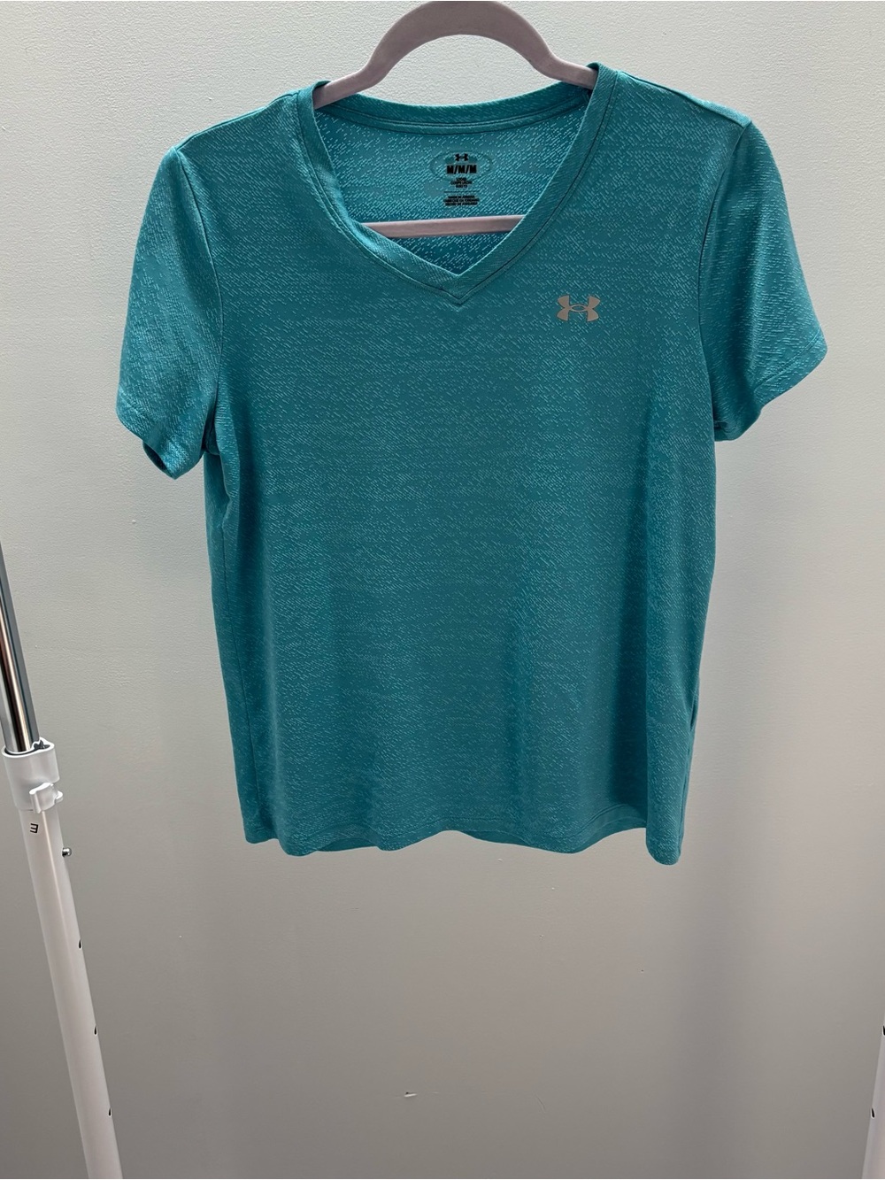 Under Armour Women's Teal Short-Sleeve V-Neck Performance Tee